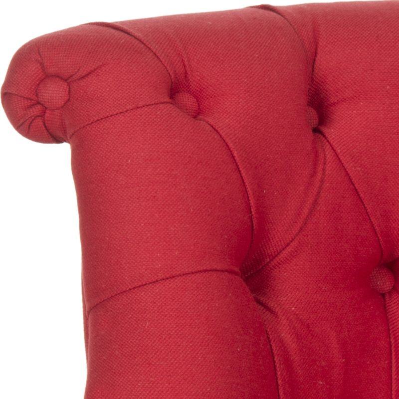 Carlin Tuffted Chair - MCR4711 - Cranberry - Safavieh