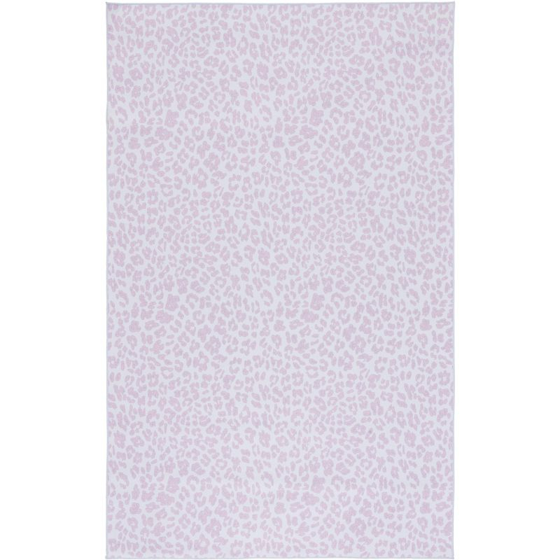 Faux Hide FAH505 Power Loomed Machine Washable Indoor Area Rug - Ivory/Pink - 5'x8' - Safavieh