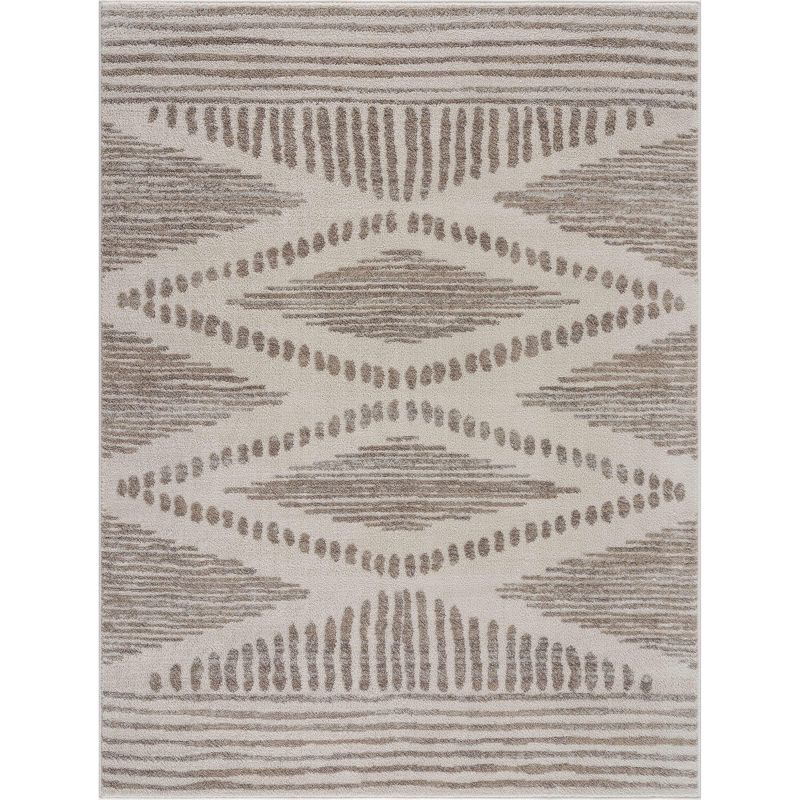 Hauteloom Rectangle Area Rug   Ivory