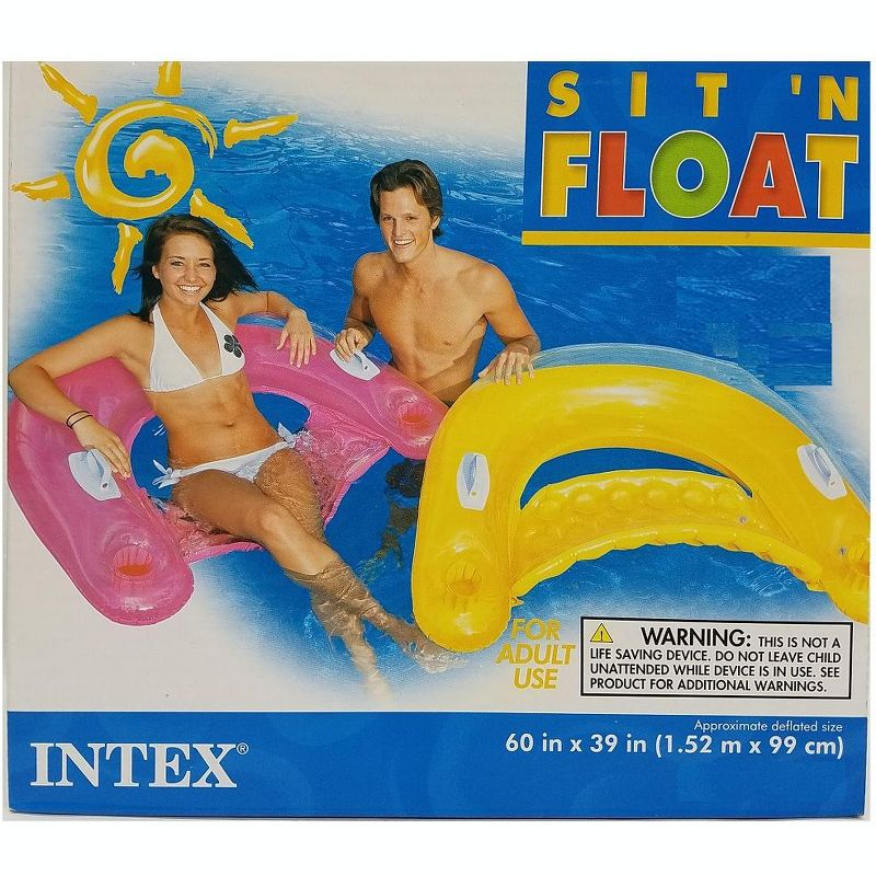 Intex Sit 'N Float Pink & Yellow (2-Pack)