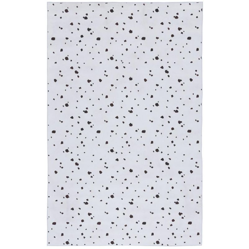 Faux Hide FAH502 Power Loomed Machine Washable Area Rug - Ivory/Black - 5'x8' - Safavieh.