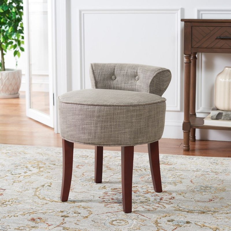 Georgia Vanity Stool - Stone - Safavieh