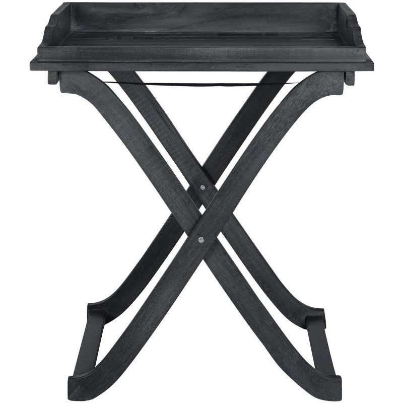Covina Tray Table - Indoor/Outdoor - PAT6716 - Dark Slate Gray - Safavieh