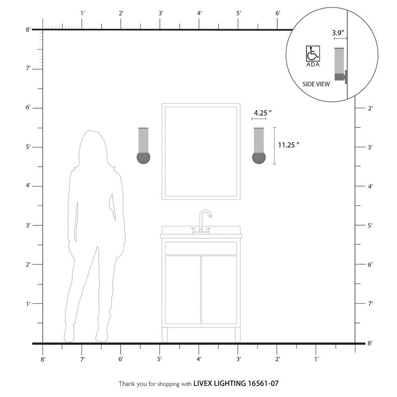 Livex Lighting Lindale 1 - Light Sconce in  Bronze