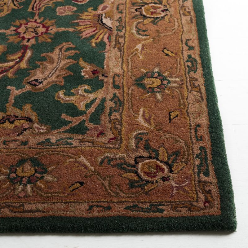 Heritage HG628 Hand Tufted Area Rug - Dark Green/Gold - 8'3"x11' - Safavieh.