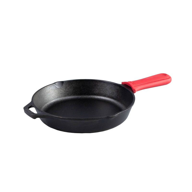 Lodge 10.25" Cast Iron Skillet: Preseasoned, Tarnish & Heat-Resistant, Gas & Electric Compatible, 6" Handle