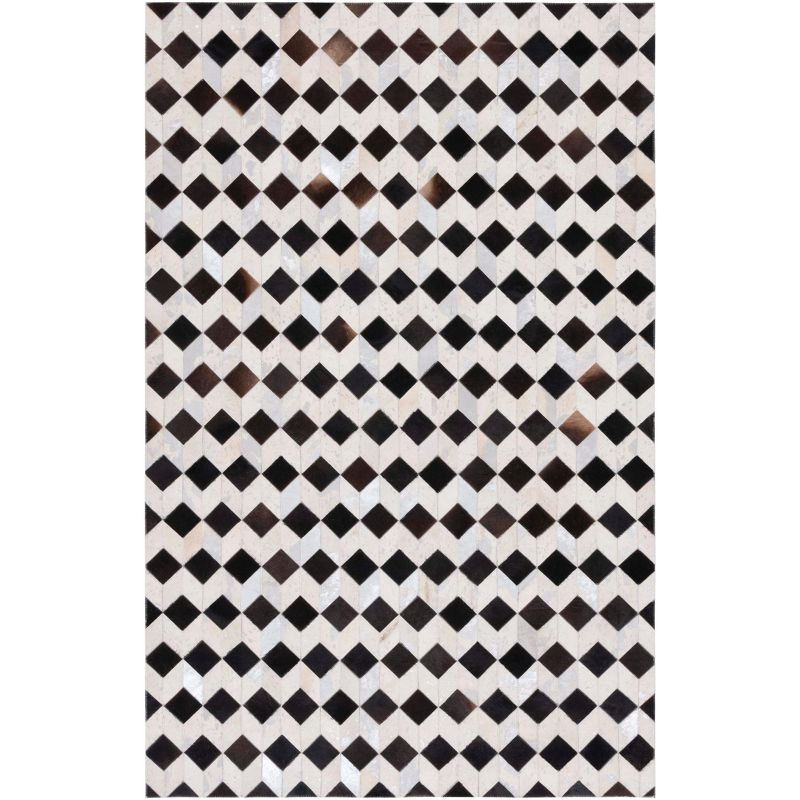 Studio Leather STL902 Hand Woven Area Rug - Beige/Black - 3'x5' - Safavieh.