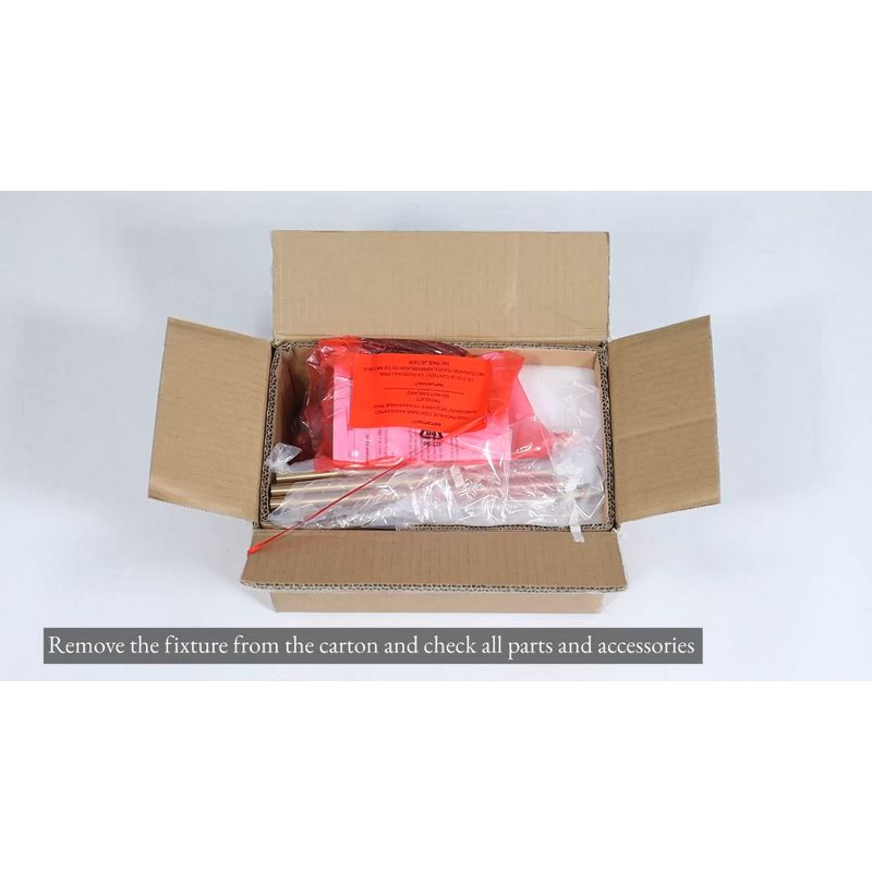 LNC Capensis 1-Light Matte Black and Polished Gold Clear Glass Globe LED Mini Indoor Kitchen Island Light: UL Listed, Adjustable Height