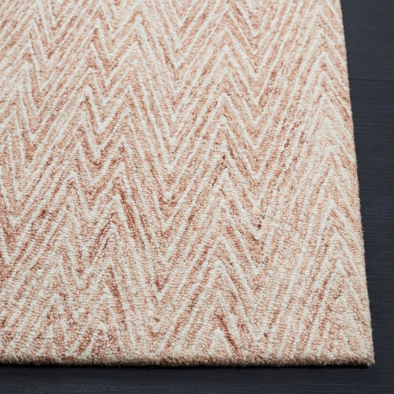 Abstract ABT426 Handmade Indoor Area Rug - Brown/Ivory - 8'x10' - Safavieh