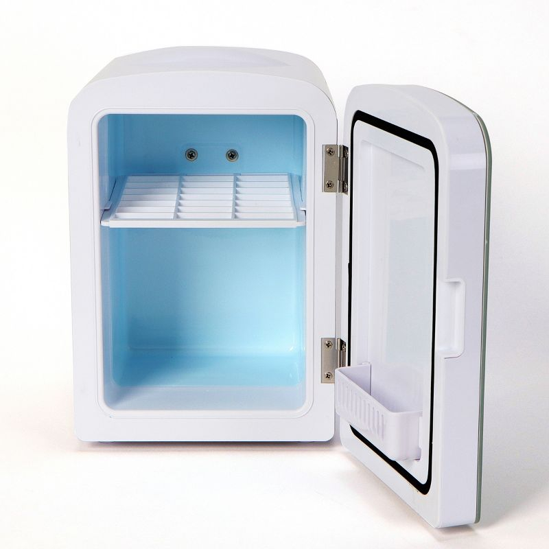 Uber Appliance Personal and Portable Mini Fridge with dry erase board and markers - White