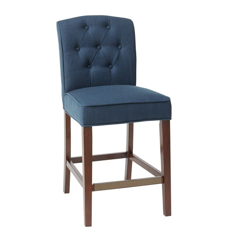 Khloe Tufted Counter Height Barstool Navy - Madison Park