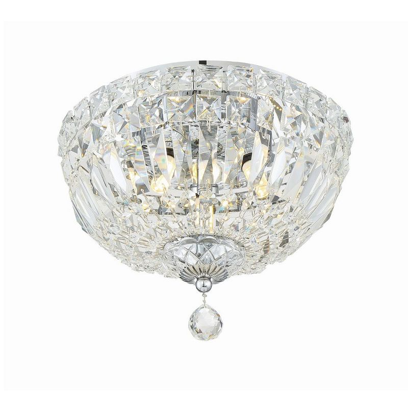 Crystorama Lighting Roslyn 3 - Light Flush Mount in  Polished Chrome