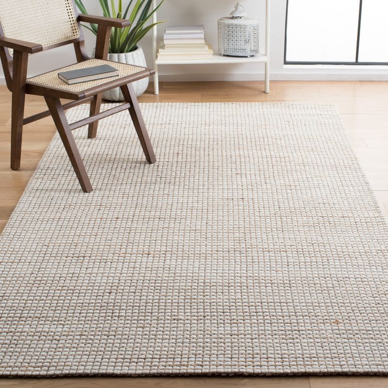 Natural Fiber NFB553 Hand Tufted Area Rug - Natural/Ivory - 4'x4' - Safavieh.