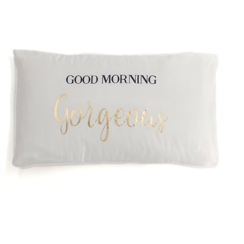 Shiraleah Set Of 2 Standard Pillowcases "Good Morning Gorgeous/ Hello There Handsome" - Shiraleah