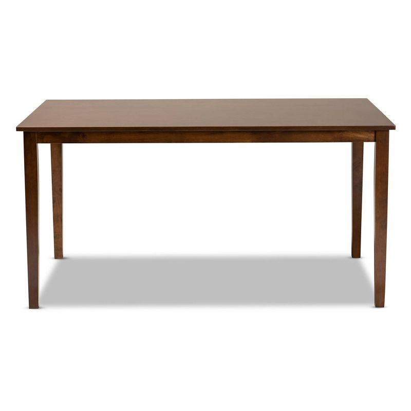 Eveline Rectangular Wood Dining Table Walnut Brown - Baxton Studio