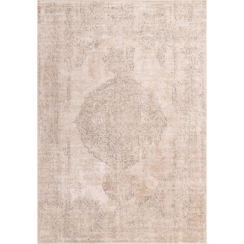 Unique Loom Portland Collection Area Rug - Woodburn (10'  x 14' 1" Rectangle Ivory/Beige)