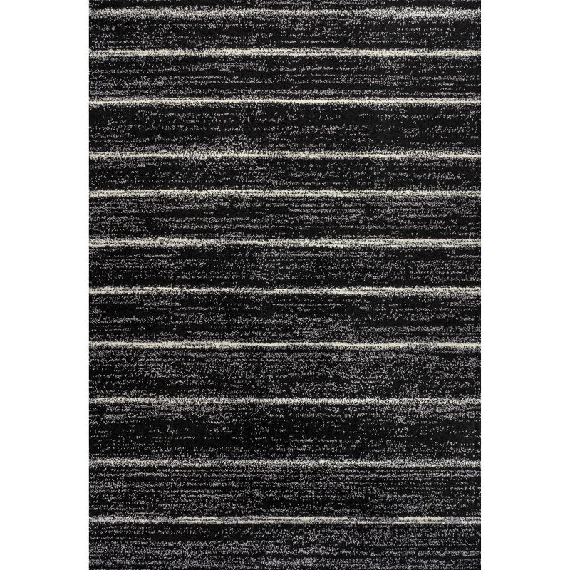 JONATHAN Y Williamsburg Minimalist Stripe Black/Cream 8 ft. x 10 ft. Area Rug