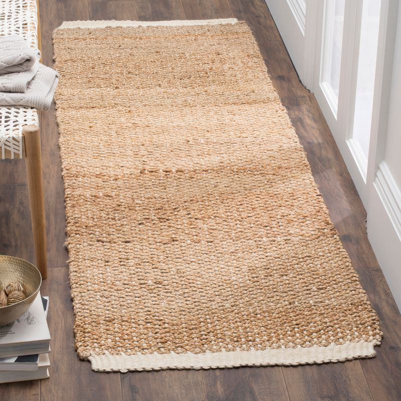Natural Fiber NF465 Hand Woven Runner Rug - Ivory/Natural - 2'6"x8' - Safavieh.