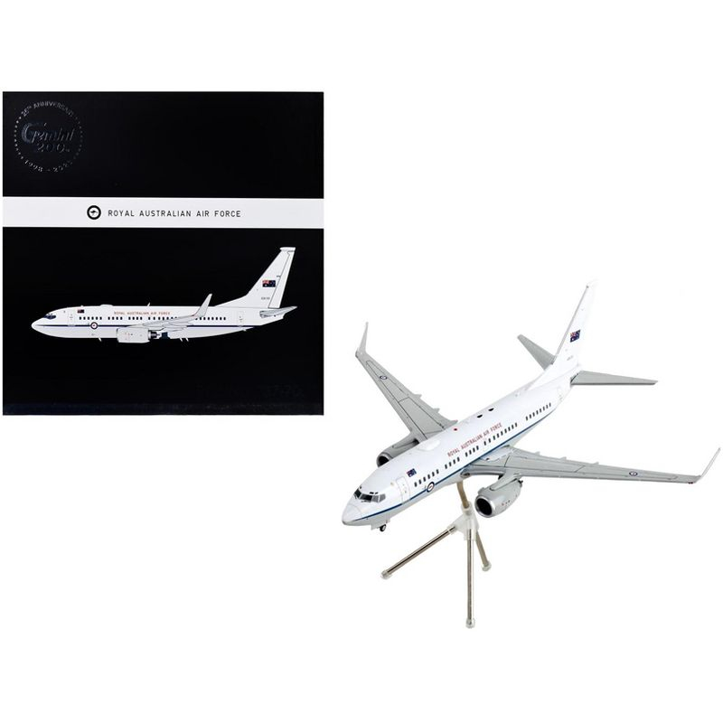 Boeing 737-700 Transport Aircraft "Royal Australian Air Force - A36-001" White & Gray 1/200 Diecast Model Airplane by GeminiJets