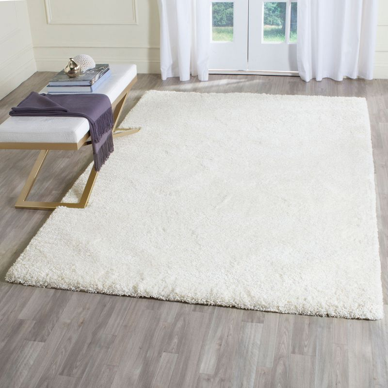 Ultimate Shag SGU211 Hand Tufted Indoor Area Rug - Ivory - 5'x8' - Safavieh.