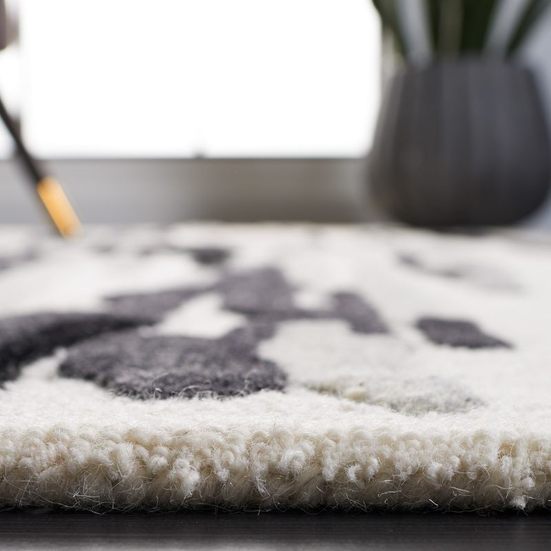 Rodeo Drive RD858 Hand Tufted Area Rug - Ivory/Black - 3'x5' - Safavieh.