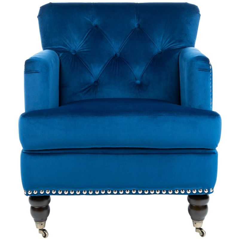Colin Chair - HUD8212 - Navy/Espresso - Safavieh