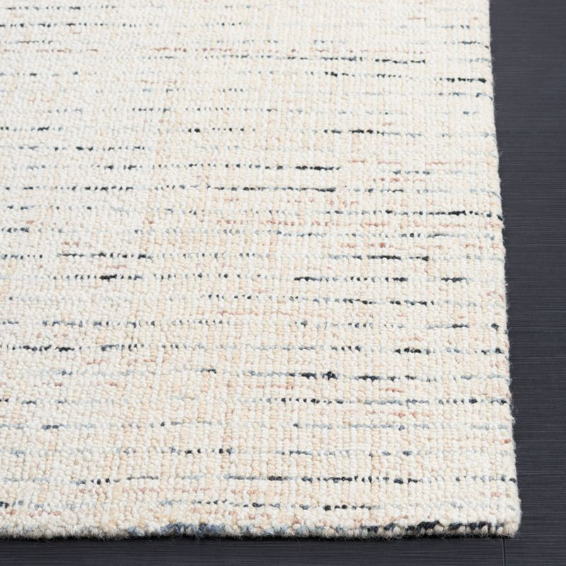 Abstract ABT468 Handmade Indoor Area Rug - Ivory/Blue - 4'x6' - Safavieh