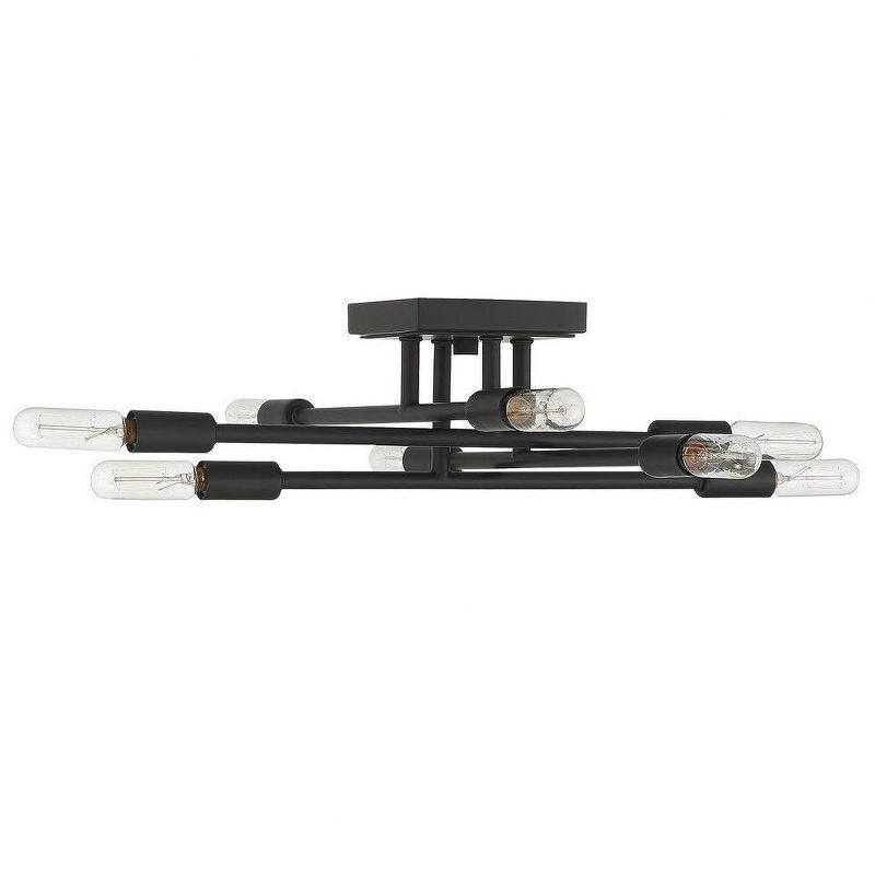 Savoy House Lyrique 8 - Light Semi-Flush Mount in  Matte Black