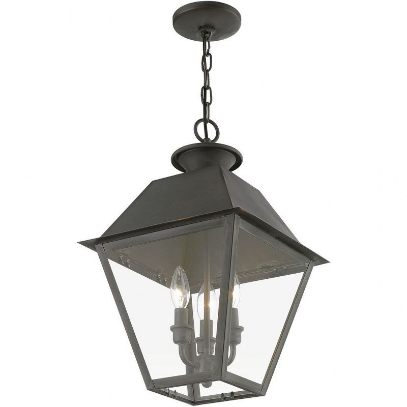 Livex Lighting Wentworth 3 - Light Pendant in  Charcoal