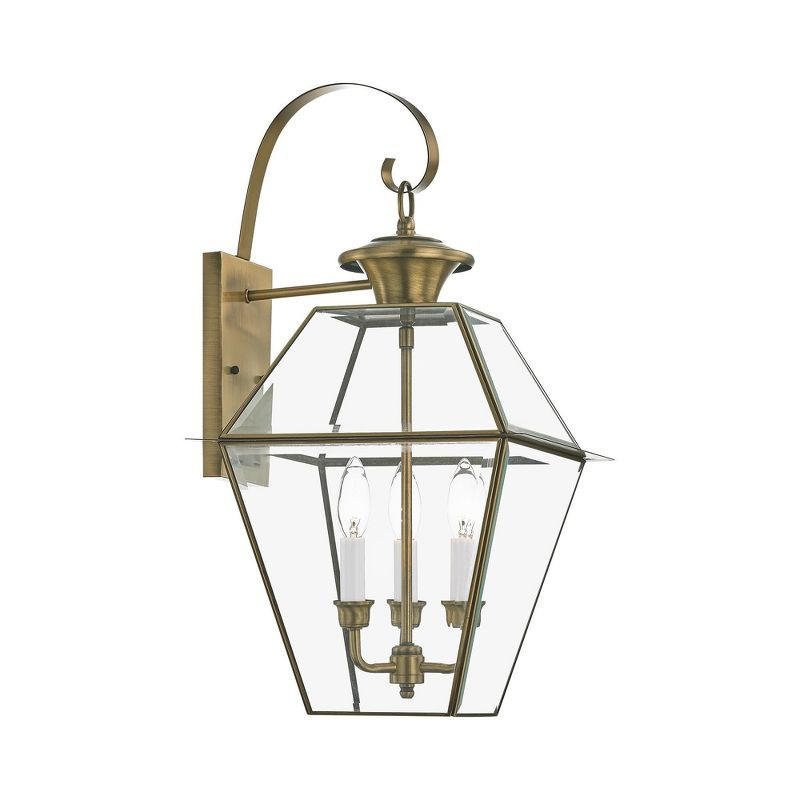 Livex Lighting Westover 3 - Light Wall Light in  Antique Brass