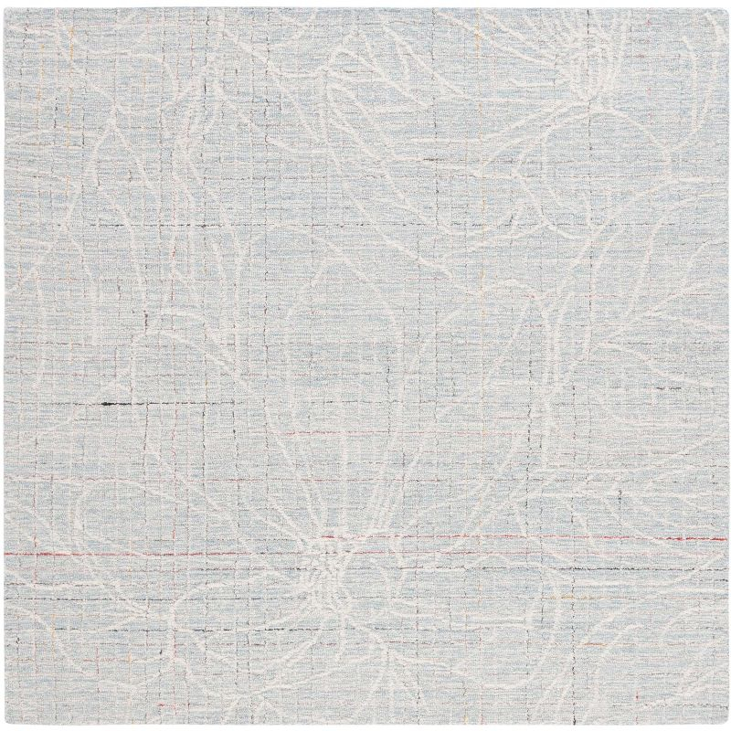Metro MET881 Hand Tufted Indoor Area Rug - Blue/Ivory - 6'x6' - Safavieh