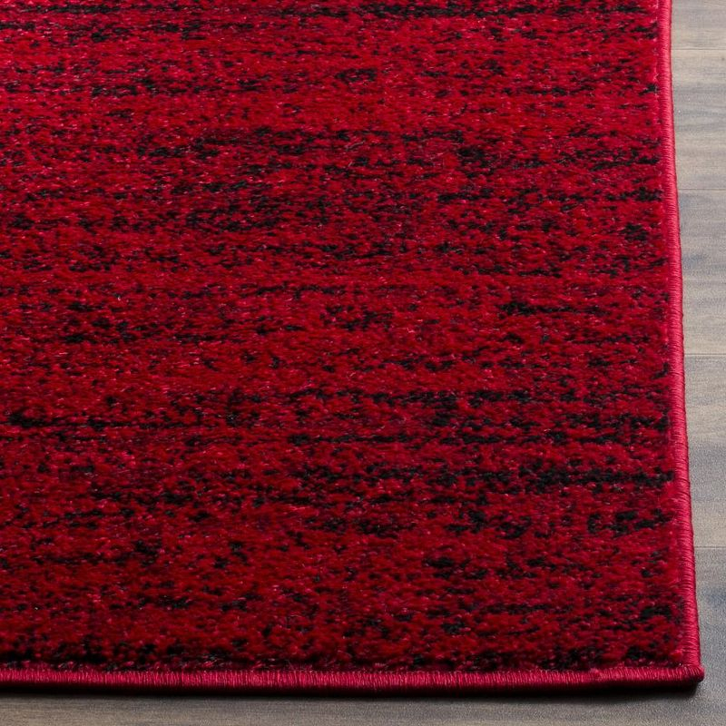 Adirondack ADR117 Machine Made Indoor Area Rug - Red/Black - 4'x4' - Safavieh