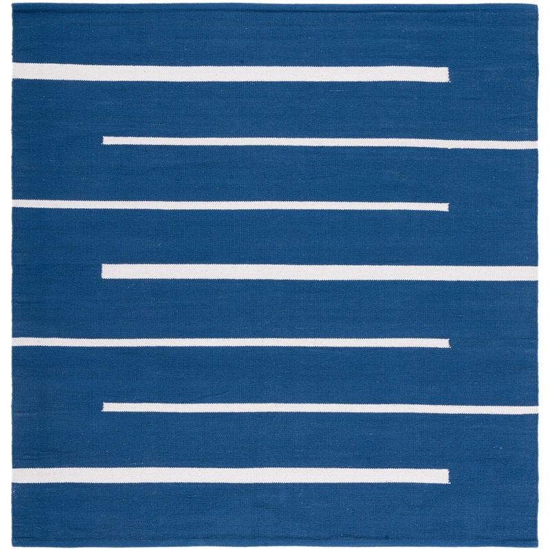 Montauk MTK311 Hand Woven Indoor Area Rug - Navy/Ivory - 6'x6' - Safavieh