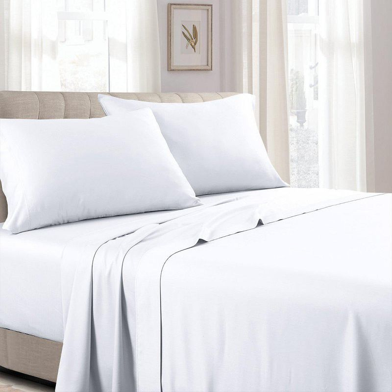 Egyptian Linens Low Profile (7-10 inches ) 100% Cotton Sateen Sheet Set - USA Gray California King