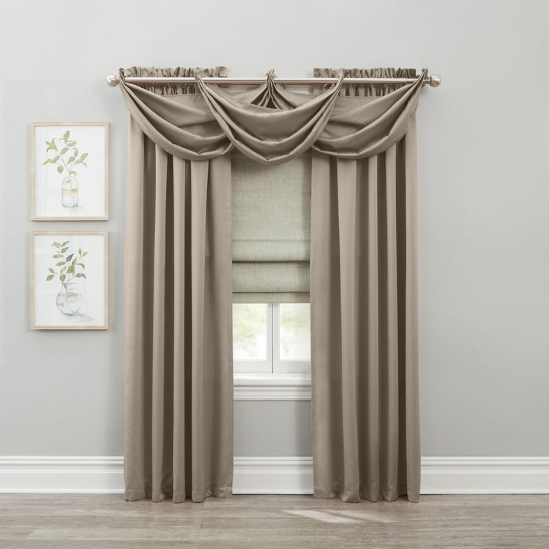 BrylaneHome BH Studio Room-Darkening Rod-Pocket Panel - 54" W 84" L, Teal