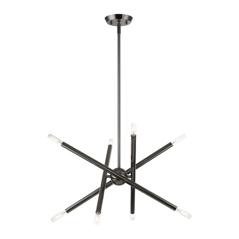 Livex Lighting Soho 8 - Light Chandelier in  Black Chrome