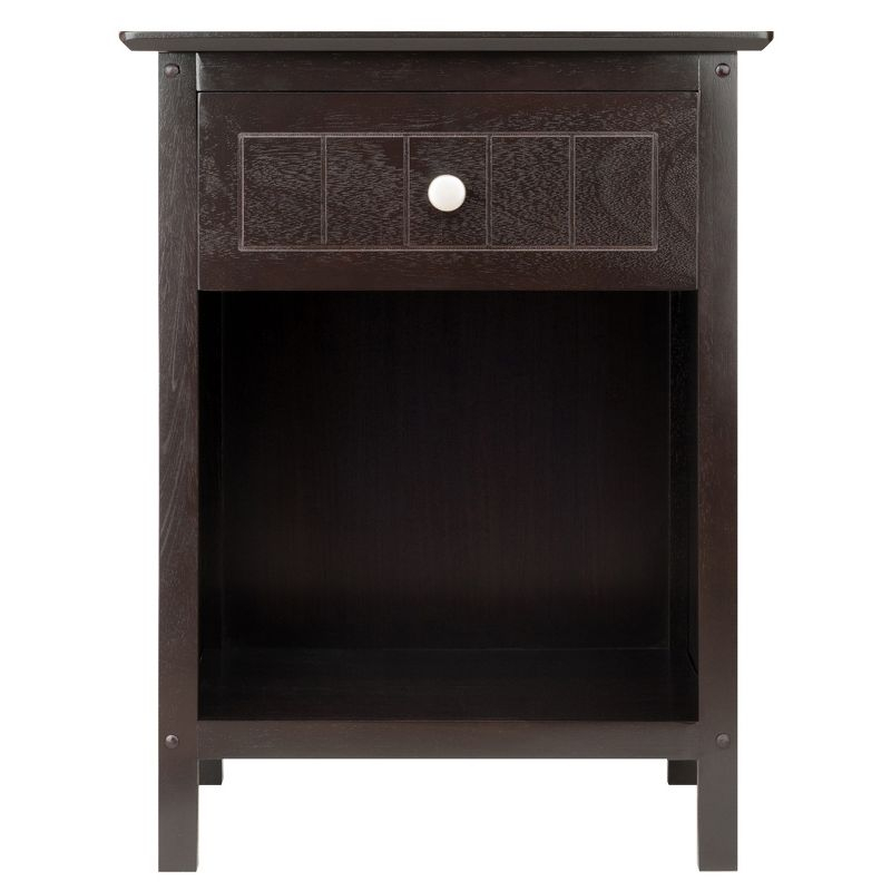 Blair Accent Table Coffee Finish - Winsome: End Table, Bedside, Home Office Storage