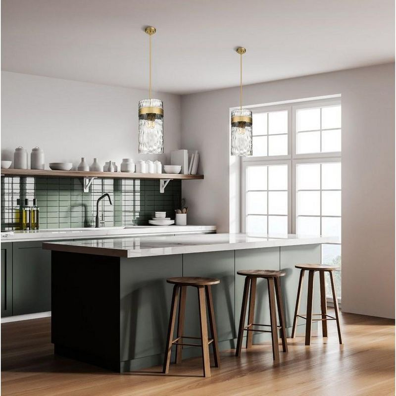 Z-Lite Fontaine 4 - Light Pendant in  Rubbed Brass