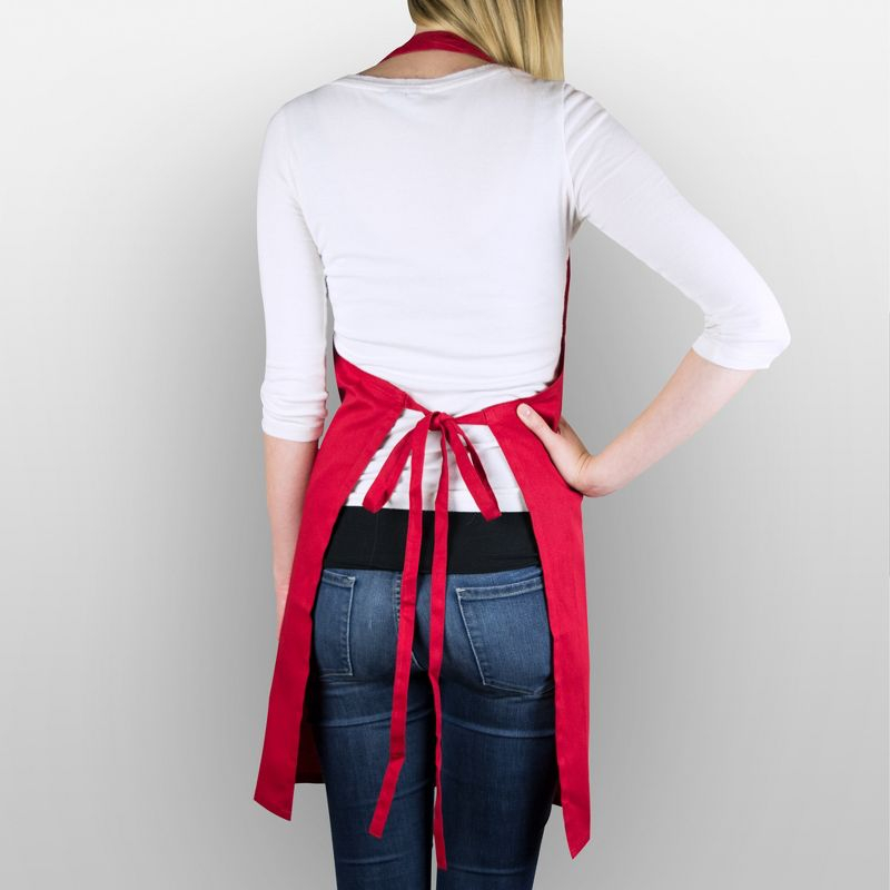 Design Imports  Chino Chef Apron Tango Red