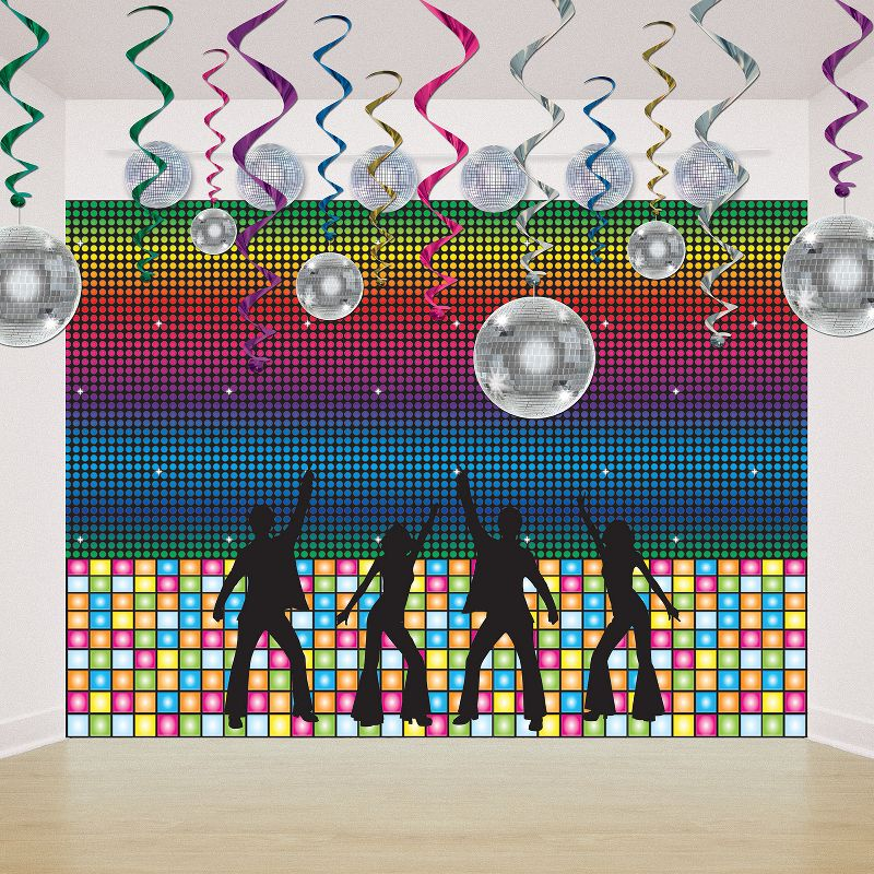 Beistle Disco Silhouettes, 32.75" & 36.5", (4/Pkg) Multicolored