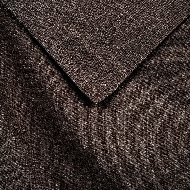 Flannel Cotton Modern Solid Fuzzy Duvet Cover Set With Pillow Shams, Twin, Charcoal - Blue Nile Mills