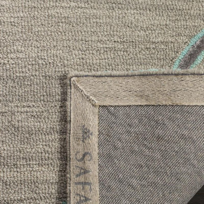 Dip Dye DDY510 Hand Tufted Indoor Accent Rug - Grey/Turquoise - 3'x5' - Safavieh