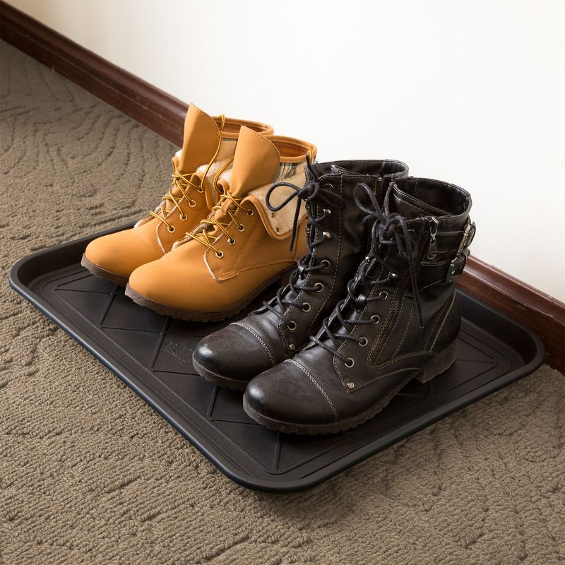 Fleming Supply Oversized All-Weather Rectangular Boot Tray - Black