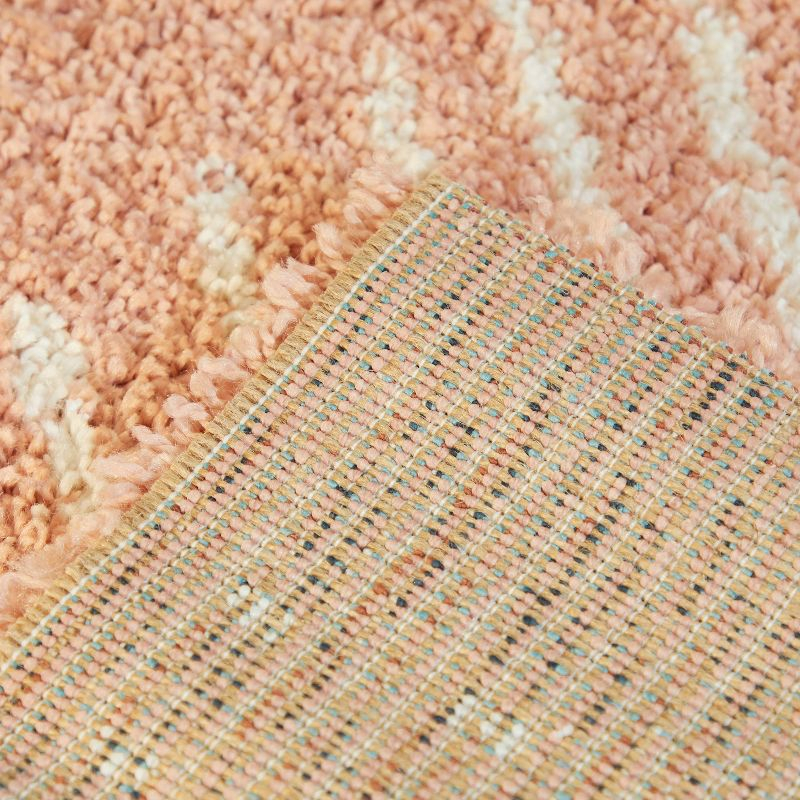 5'3"x7' Kalpana Kids' Rug Pink - Balta Rugs: Geometric, Playroom, Bedroom, High Pile, UV & Stain Resistant