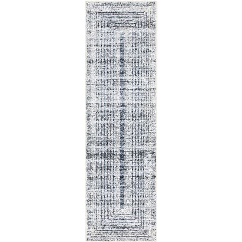 Metro MET991 Hand Tufted Indoor Runner Rug - Dark Grey/Ivory - 2'3"x8' - Safavieh