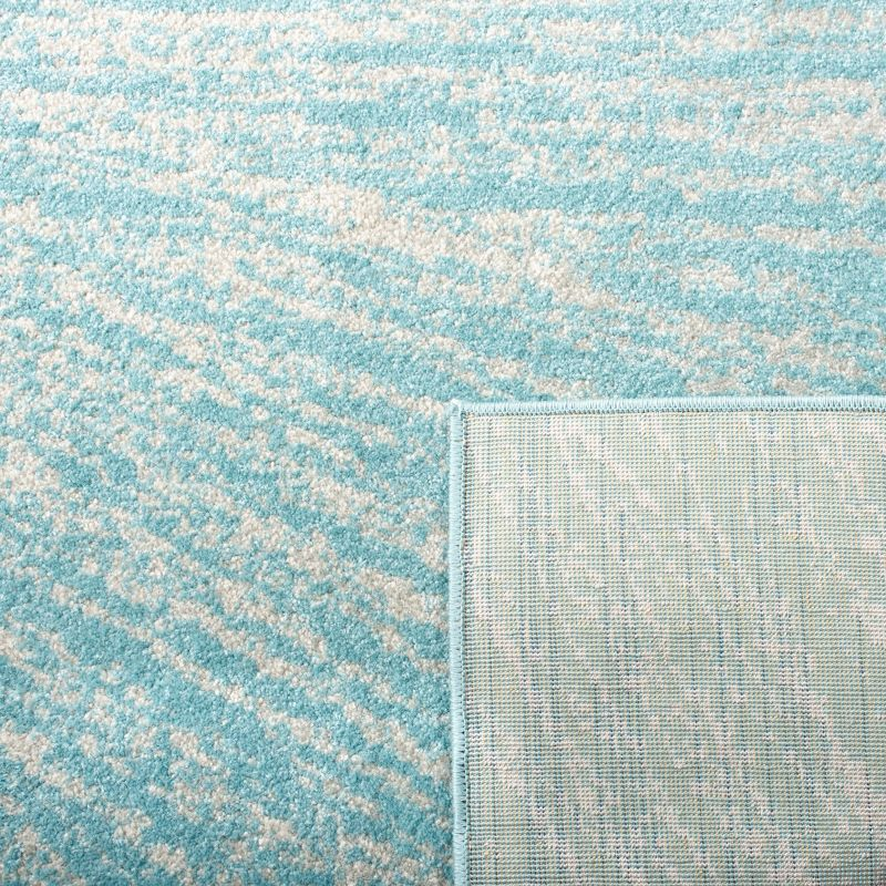 Evoke EVK228 Power Loomed Indoor Accent Rug - Aqua/Ivory - 2'2"x4' - Safavieh