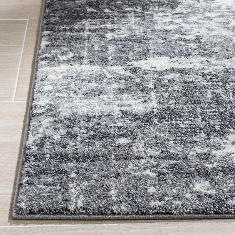Evoke EVK272 Power Loomed Indoor Area Rug - Ivory/Grey - 5'3"x5'3" - Safavieh