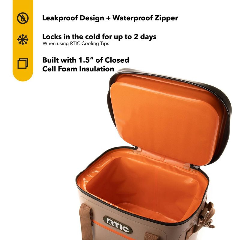 RTIC Outdoors 30 Cans Soft Sided Cooler - Tan