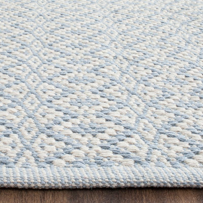 Montauk MTK716 Hand Woven Indoor Area Rug - Ivory/Light Blue - 8'x10' - Safavieh
