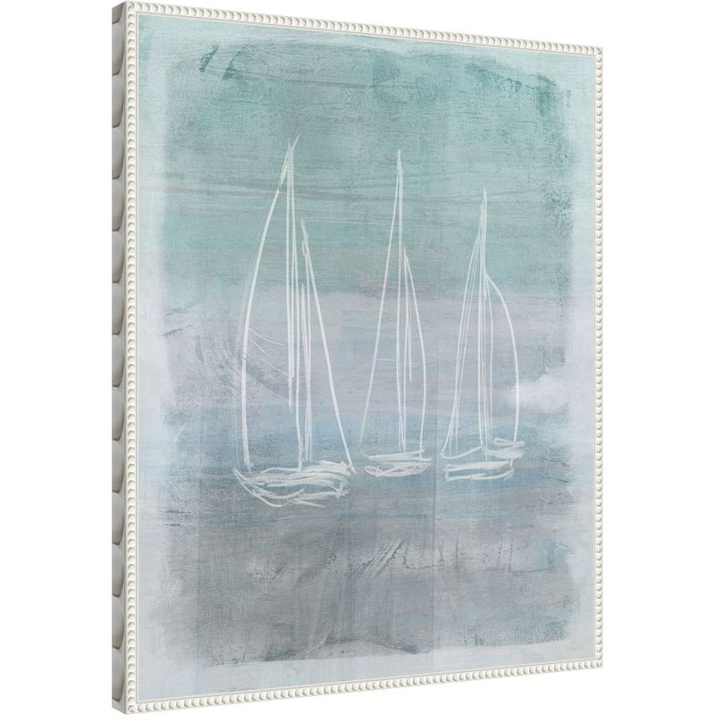 Amanti Art Sailboat Memory I by Dan Meneely Canvas Wall Art Print Framed 23 x 28-in.